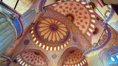 Istanbul Decke in blauer Moschee