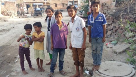 Kinder in Jaipur
